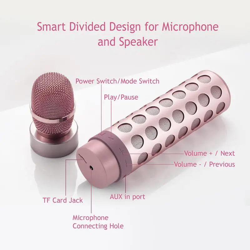 

All People Karaoke Microphone Mobile Phone Wireless Microphone Speaker One Piece Wireless Bluetooth Connection
