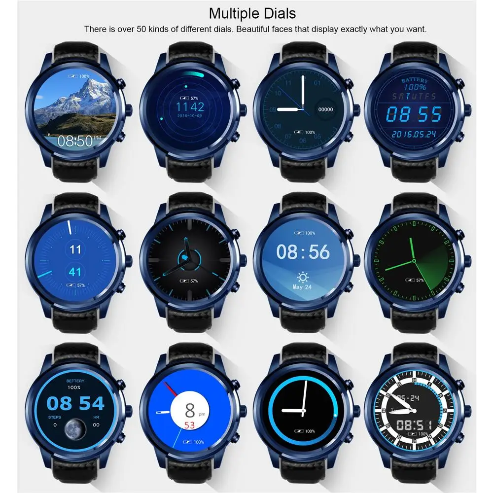 2018 Новый смарт часы Высокое качество Многофункциональный Смарт WI FI gps сердечного