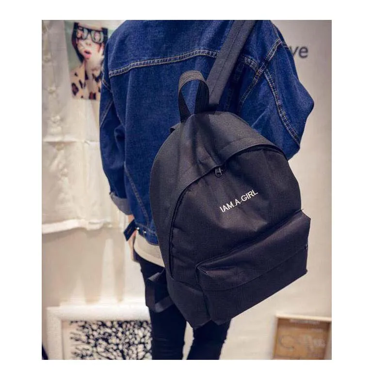 Zebella Simple Fashion Canvas Bag Female Korean Backpack For Women School Student Teenager Girl Mochila Escolar | Багаж и сумки