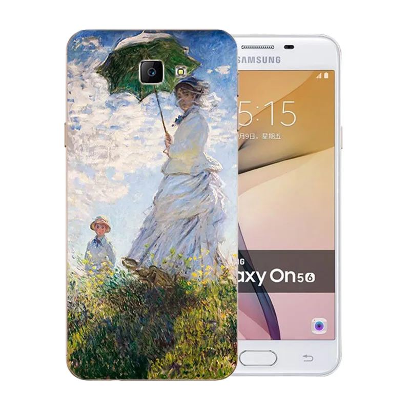 Мягкий ТПУ чехол для Samsung Galaxy J5 Prime/On5 2016 чехлы Ван Гог шаблон G570 Coque Силиконовые