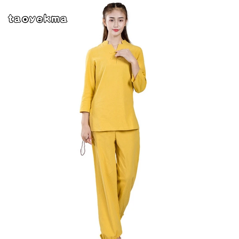 Высококачественная хлопковая Униформа Taoyekma Tai chi Wushu кунг фу одежда для детей и
