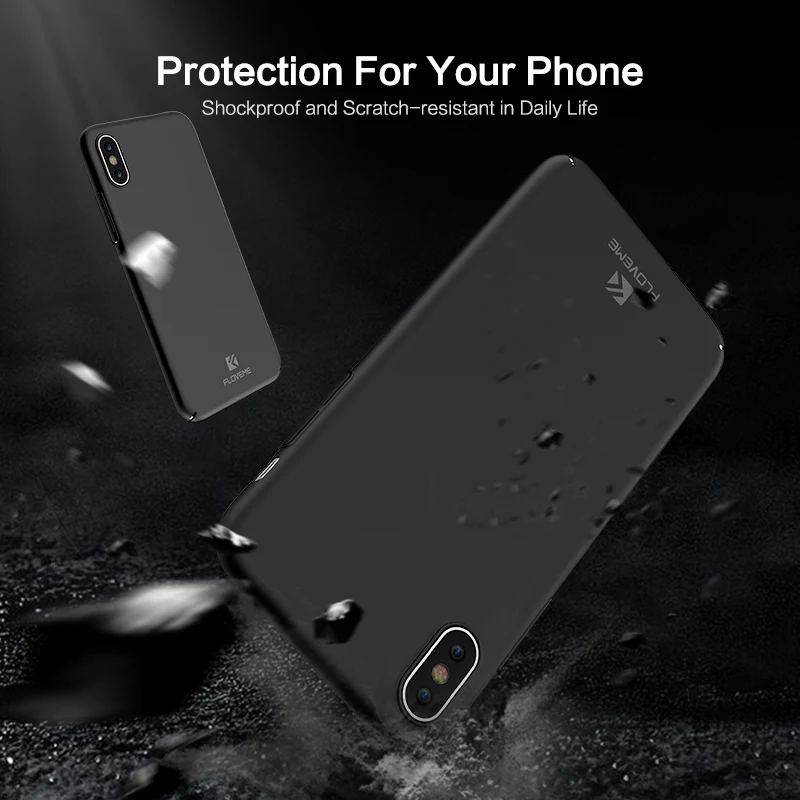 FLOVEME роскошный легкий жесткий чехол для телефона из поликарбоната iPhone X 8 7 Plus CaseMatte