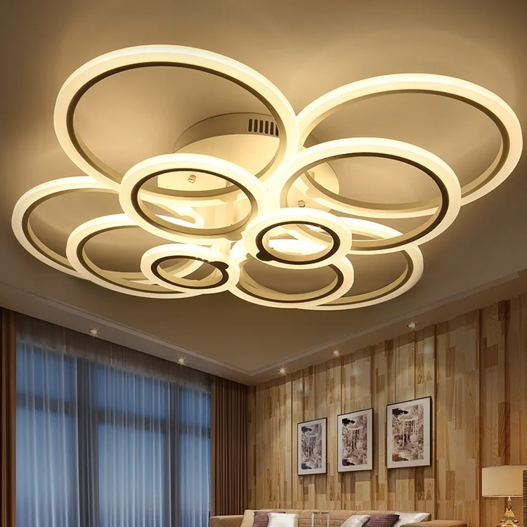 

Stepless adjustable brightness and adjustable color LED acrylic ceiling lamps 4/6/8/10 heads LED ceiling lights
