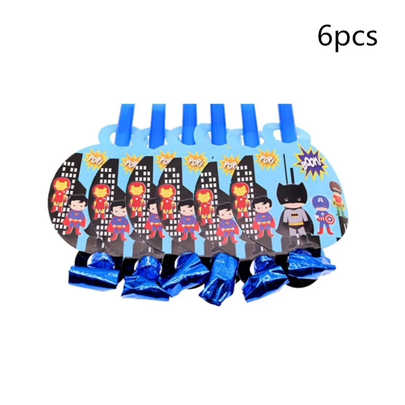 Blowing 6pcs 6 шт./лот мультфильм супергерой Супермен Мститель коробка конфет дети день рождения поставки попкорн Коробка Чехол подарок на вечеринку в честь рождения ребенка аксессуар - Цвет: Blowing 6pcs