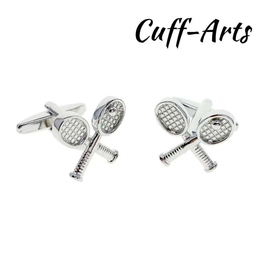 Cufflinks for Men Crossed Tennis Sport Gifts Bouton De Manche Gemelos Gemelli Spinki by Cuffarts C10425 | Украшения и аксессуары