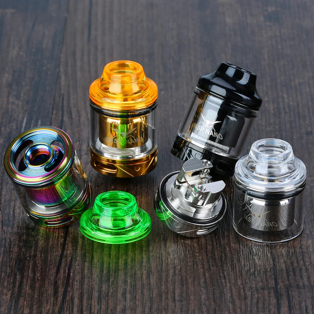 Оригинальный OUMIER WASP NANO RTA 2 мл емкость 23 мм Диаметр w/Top Refill дизайн и PCTG капельный