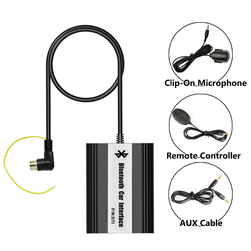 APPS2Car радио Bluetooth Hands Free адаптер беспроводной передачи музыки USB AUX интерфейс для