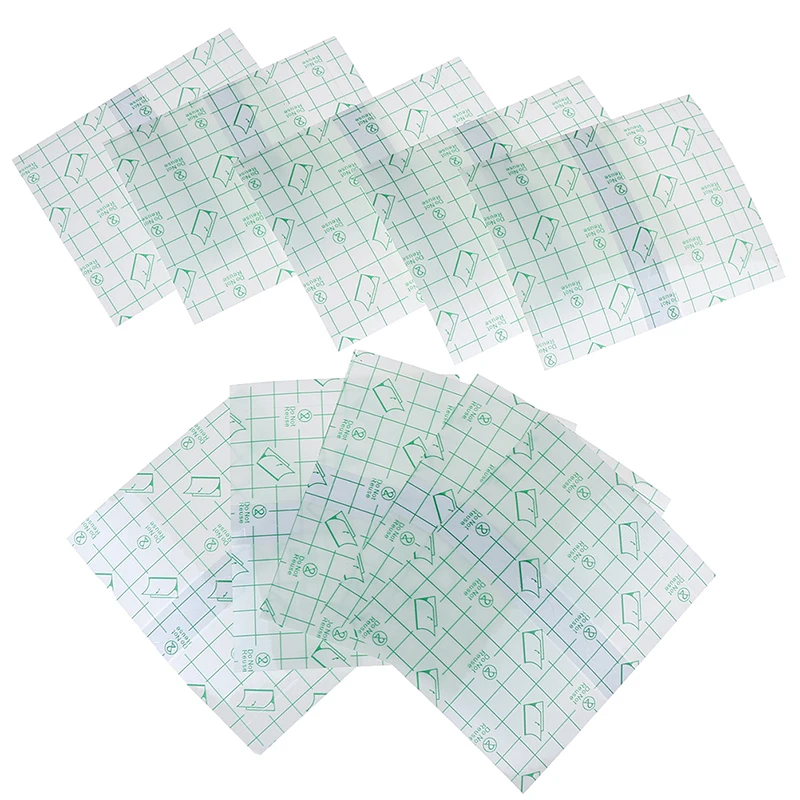

10PCS/Set Waterproof Transparent Tape Adhesive Plaster Breathable Waterproof Anti-allergic Wound Tape Shower Bath Tools 15cm*20m