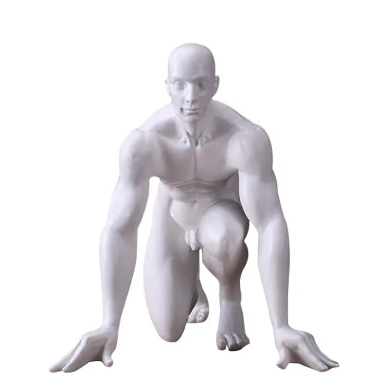 

Abstract Race Start Athlete Sculpture Handmade Resin Sprinter Figurine Sports Souvenir Decor Art and Craft Accessories R441