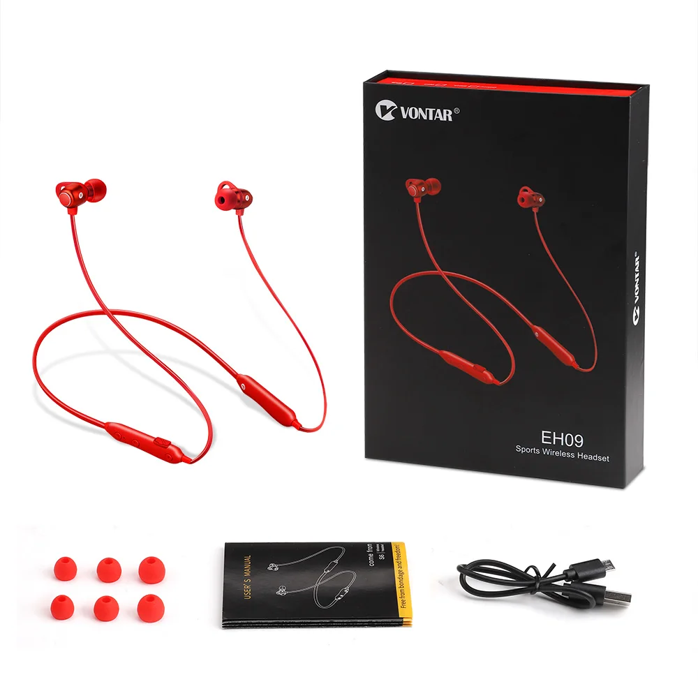 VONTAR CSR8640 Bluetooth спортивные наушники гарнитуры с микрофоном IPX4 защита от пота