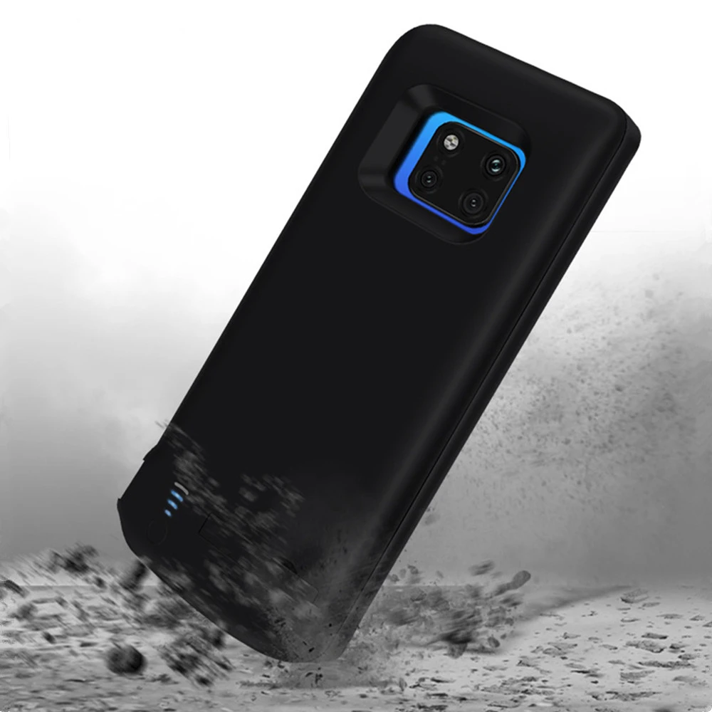 Чехлы для зарядки аккумуляторов 6000 мАч Huawei Mate 20 Pro силиконовый ударопрочный чехол