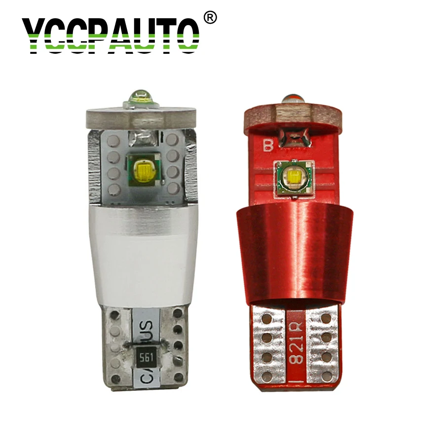 YCCPAUTO W5W T10 светодиодсветильник лампы 9W Canbus Cree светодиодные чипы белые высокой