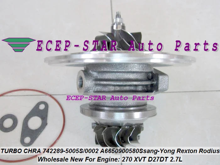 Турбо картридж CHRA core 742289 5005S 0004 A6650900580 A6650900480 A6650901580 для Ssang Yong Rexton Rodius D27DT|turbo