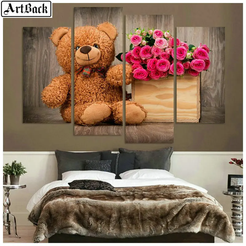 5d diy алмазная живопись абстрактный пейзаж полный квадратный цветок Алмазная