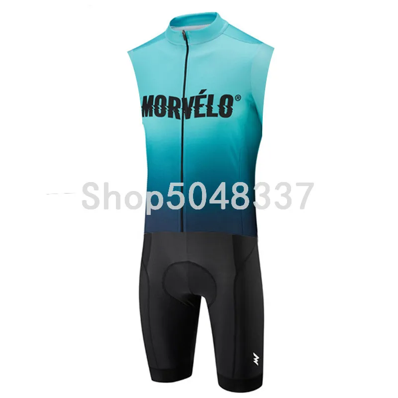 2 Триатлонный костюм Мужской без рукавов Велоспорт Джерси Morvelo Skinsuit комбинезон Ropa Ciclismo Hombre летний бег велосипед спортивный комплект - Цвет: 2