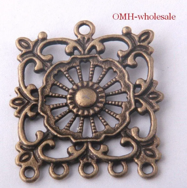 OMH оптовая продажа Бесплатная доставка 3 шт. бронзовые серьги фурнитура Подвески