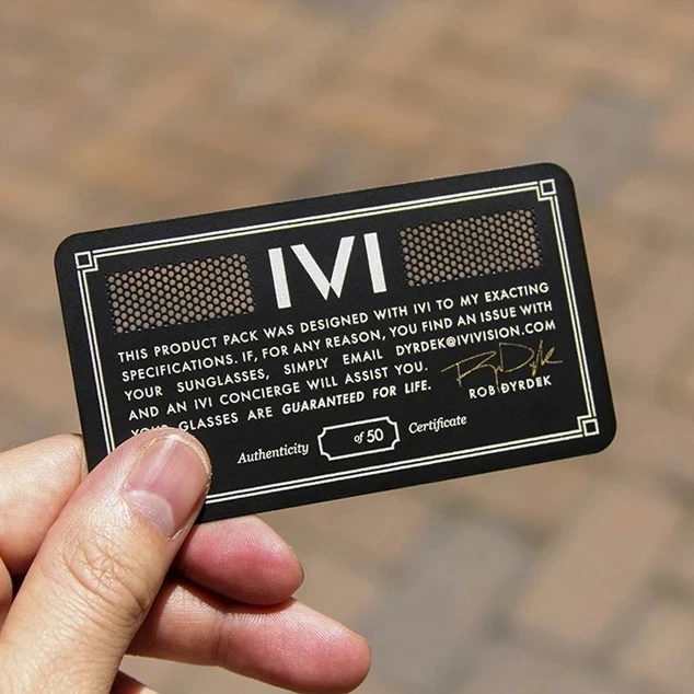 100pcs/lots Metal Business Card Printing Black Cards | Канцтовары для офиса и дома