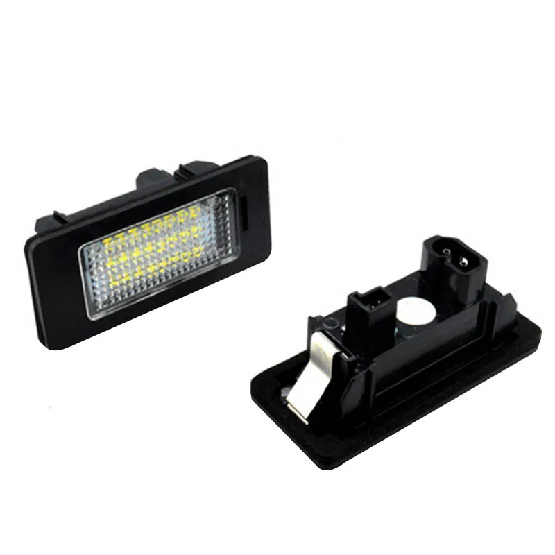 

Hot 2pcs License Plate Lights Bright Dust-proof License Plate Lamps Compatible for BMW BX