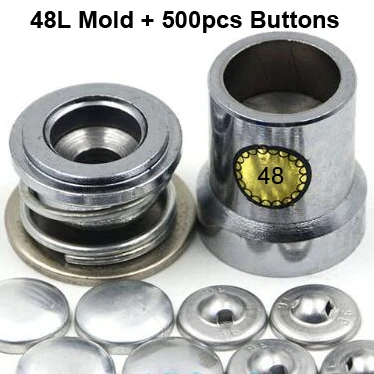 48L mold and buttons 500 компл./лот#16-60 13 размера круглый матерчатый Алюминий покрыта тканью пуговица W/1 инструмент для ремонта металла хлеб Форма для собственными руками Сделай Сам - Цвет: 48L mold and buttons