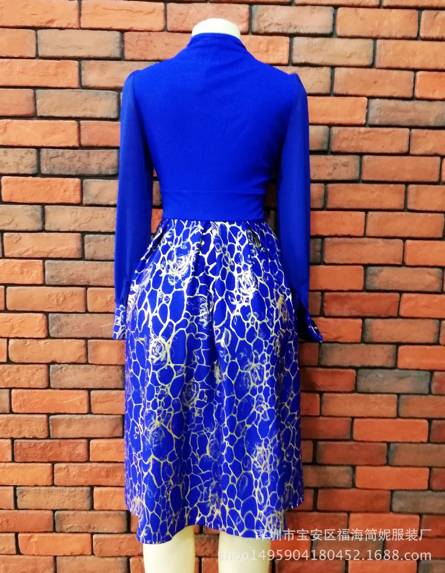 

2019 new elegent african women printing plus size dress
