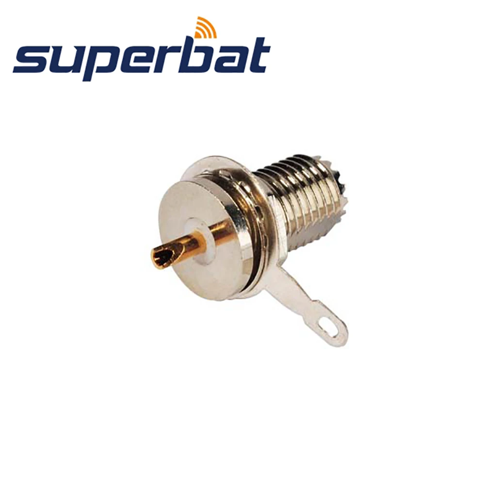 10 шт. панельный разъем Superbat Mini UHF с гайкой и припоем радиочастотный