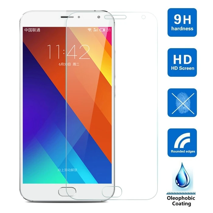 2.5D 9H защитная пленка из закаленного стекла для Meizu MX 4 mx4 Pro 5 MX5 6 m2 Note стеклянная