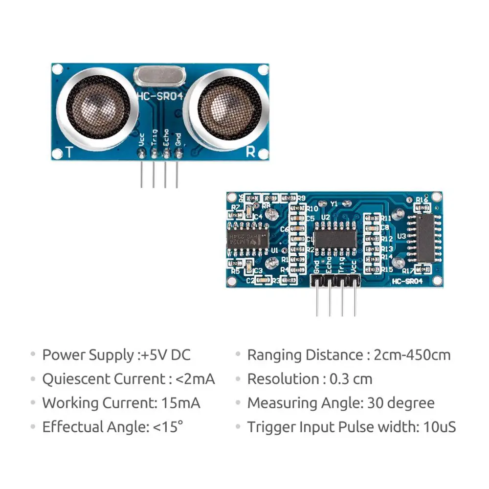 SunFounder 5 шт. HC SR04 Ультразвуковой модуль датчик расстояния для Arduino UNO Mega R3 2560 Rapsberry Pi 3