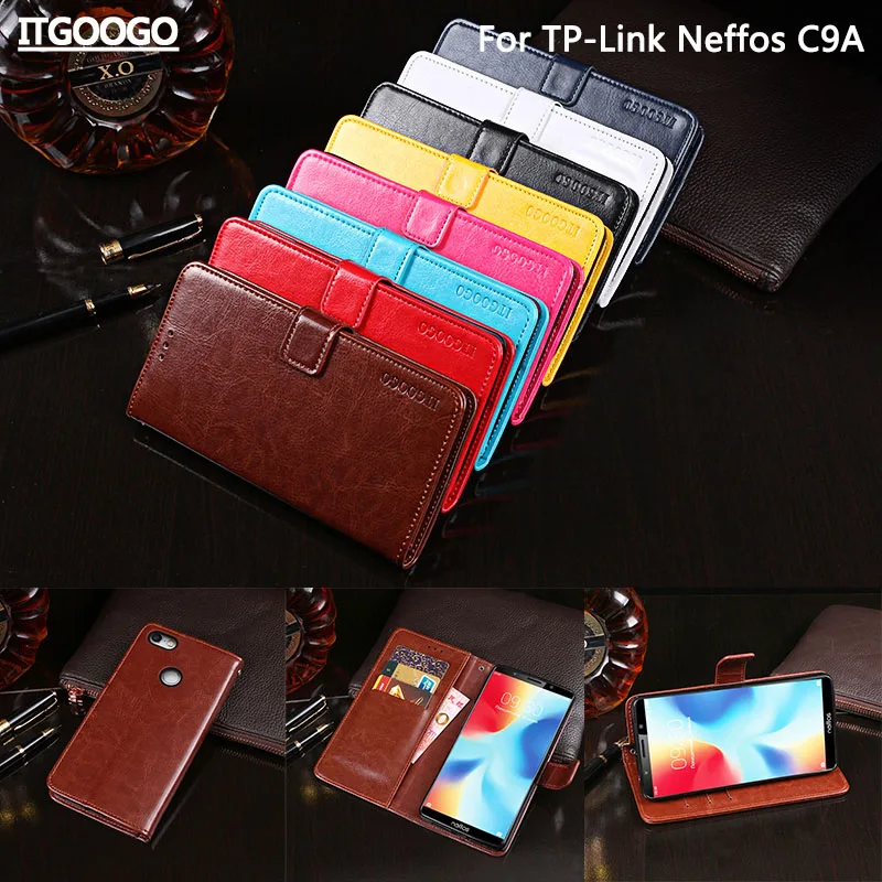 Чехол для TP Link Neffos C9A Роскошный кожаный флип чехол телефона кошелек|Чехлы-книжки| |