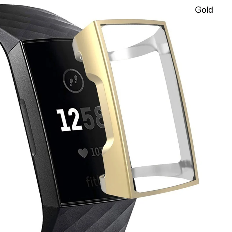Для Fitbit Charge 3 Band Smart Watch 5 цветов для Чехол Мягкий защитный силиконовый из ТПУ