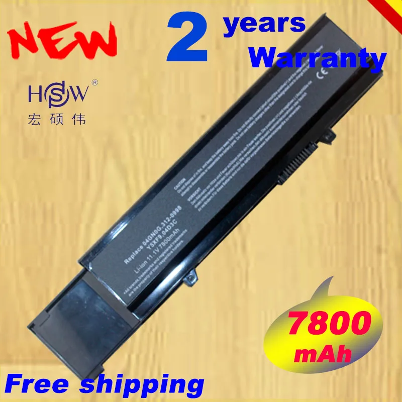 HSW 11 1 V 7800mAh Аккумулятор для ноутбука Dell Vostro 3400 3500 3700 V3400 V3500 4JK6R Быстрая