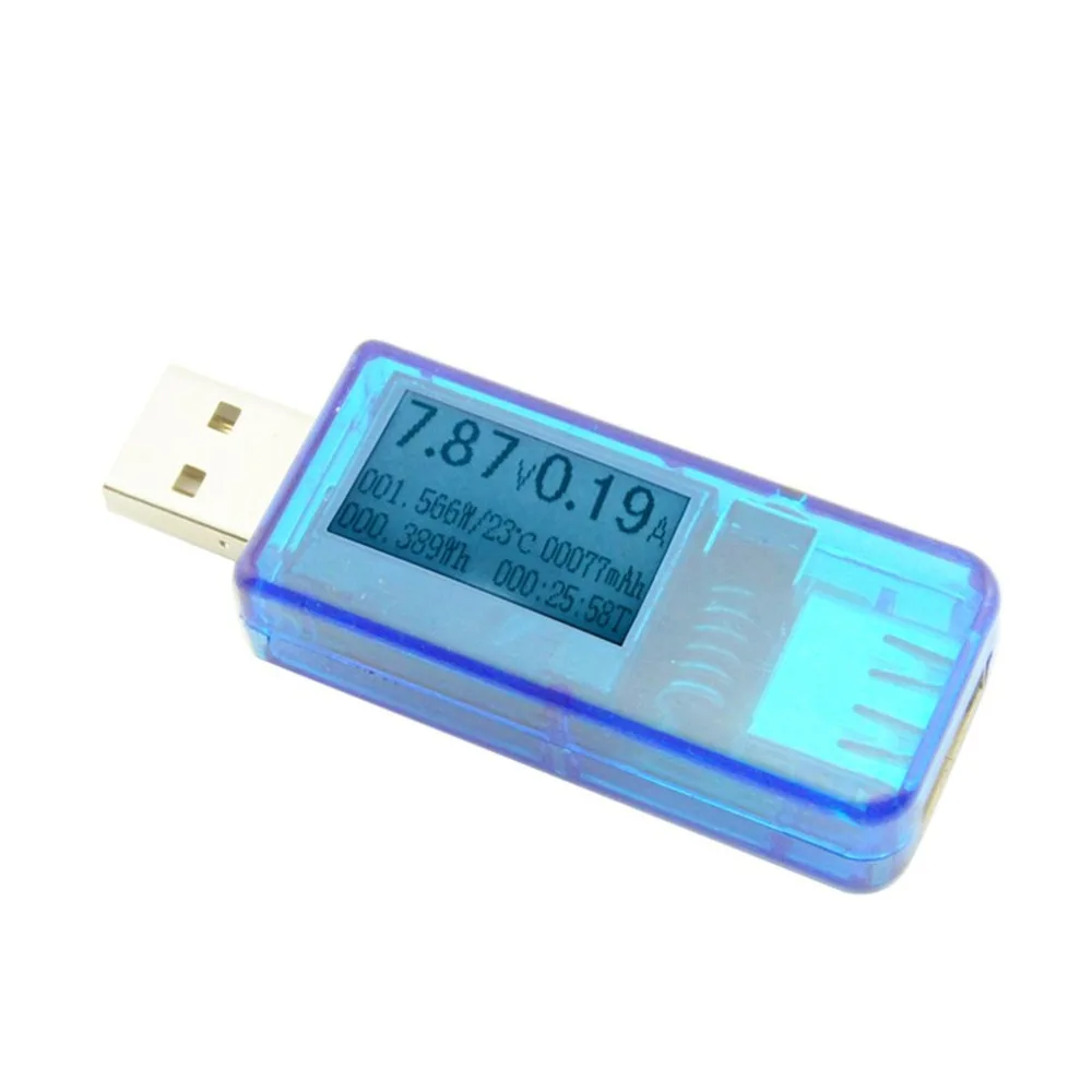 Портативный 12 в 1 USB Тестер Цифровой вольтметр постоянного тока Вольтметр