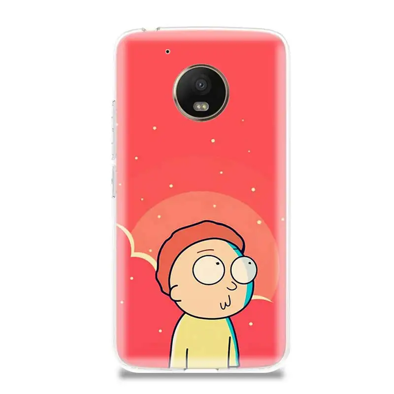 Рик и Морти Силиконовые Мягкий рисунком чехол для Motorola G5 G5S G6 E4 E5 G7 Plus мото G4 играть