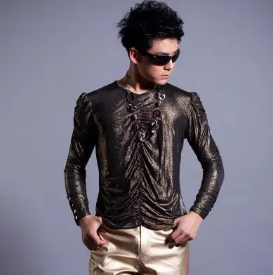 

Singer Golden Fold round collar mens t shirts fashion 2020 men tshirt t-shirt men camisetas masculinas t shirts Customizable