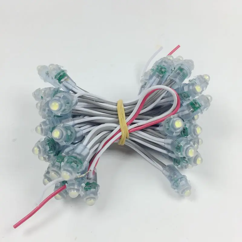 1000 шт. 12 мм 2811 IC RGB пиксельный светодиодный модуль света DC 5 в IP68 водонепроницаемый