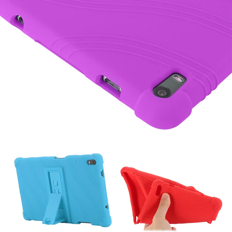 Мягкий силиконовый чехол подставка для Lenovo TAB4 Plus|case for lenovo tab|kids standcover kid |