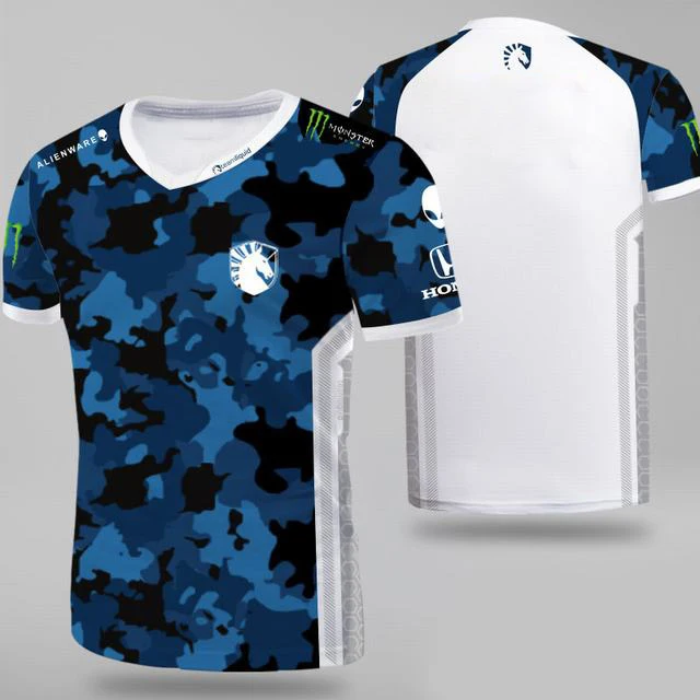 5 Высокое качество, 1:1, Esports Team Liquid, на заказ, ID футболка, футболка для фанатов, мужчин и женщин, N-neck, футболки с коротким рукавом, на заказ, футболка, Homme - Цвет: 5