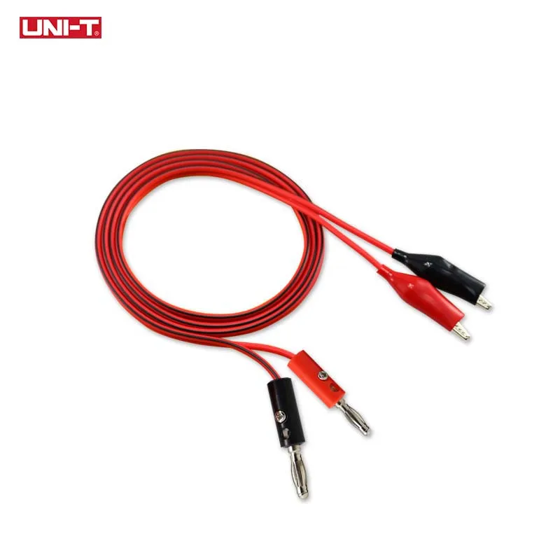 

UNI-T 1m Crocodile Clip For Multimeter Probe Alligator Cilp to AV Banana Plug Test Lead DC Power Supply Tester Cable Tool DIY