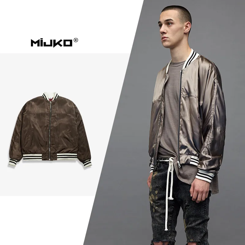 MIJKO Wholesale New fashion sleek jacket hip hop casual thickening coat | Мужская одежда