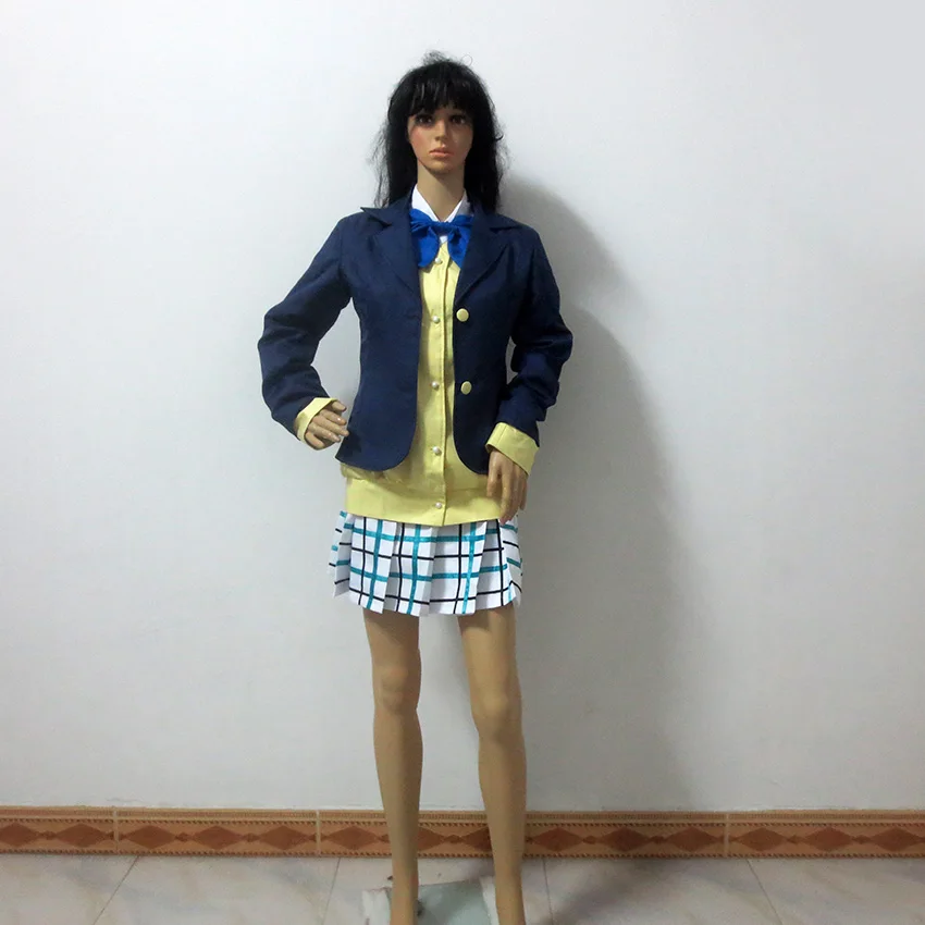 Аниме тихий голос косплей костюм Shouko Nishimiya Shoko костюмы на Хэллоуин индивидуальный