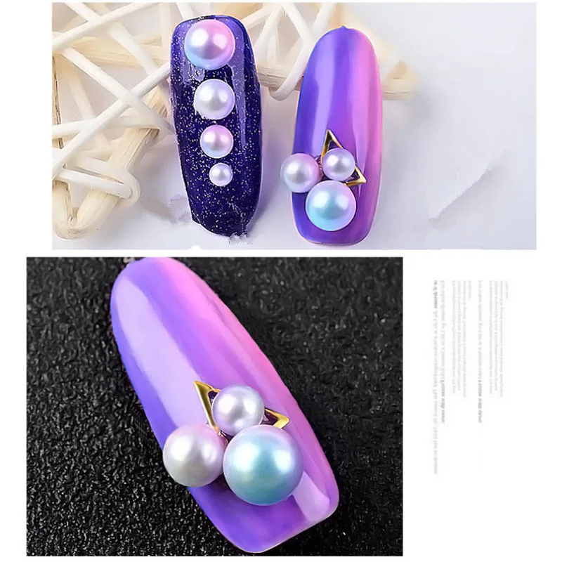 Новинка Лидер продаж украшения для дизайна ногтей с блестками жемчужные бусины
