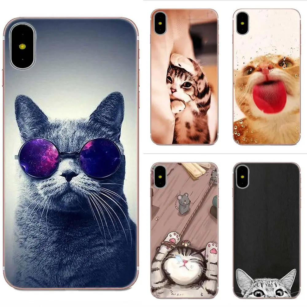 Мягкий силиконовый чехол Coute Sleeping Kitten Cat для Huawei Honor 4C 5A 5C 5X 6 6A 6X 7 7A 7C 7X 8 8C 8S 9 10 10i 20 20i