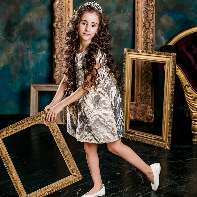 Детское платье для маленьких девочек принцессы осенне-зимняя детская одежда