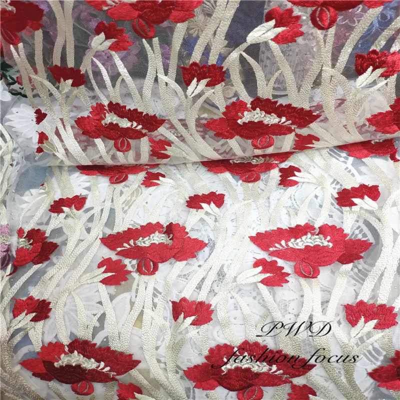 Африканская кружевная ткань наилучшего качества изумрудно-зеленая швейцарская