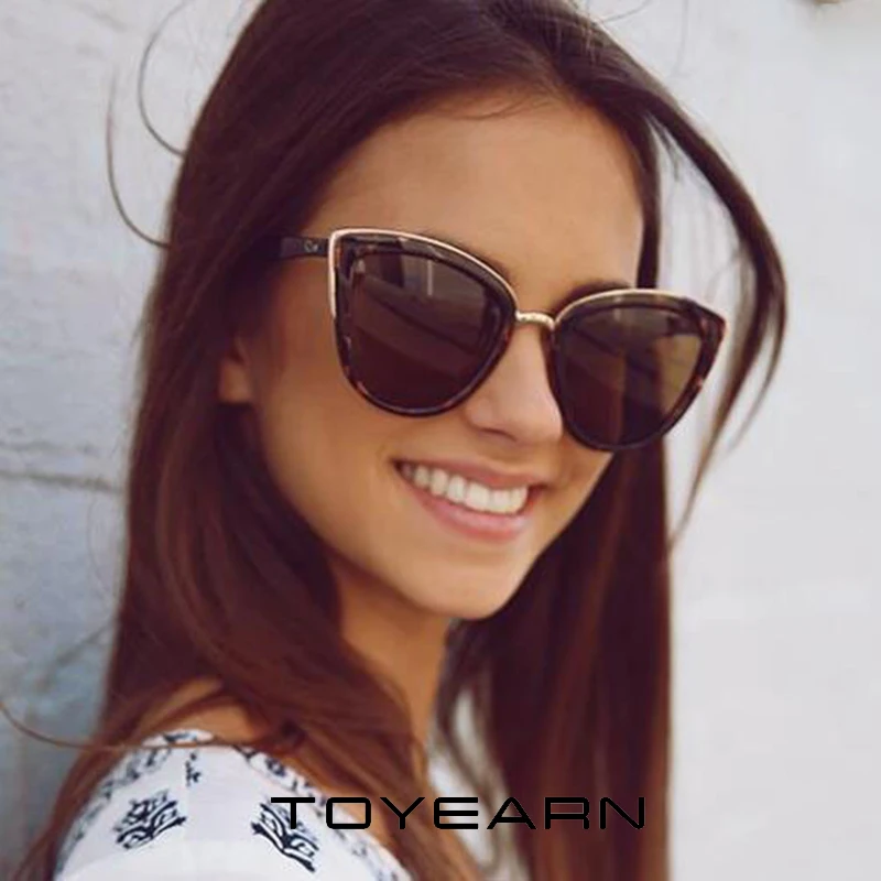 

Vintage Sexy Ladies Eye Sunglasses Women Luxury Brand Designer Retro Gradient Leopard Sun Glasses For Female oculos de sol UV400