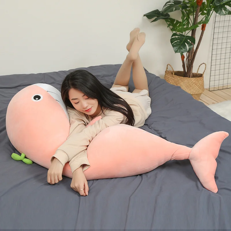 

65cm-120cm New Style toy Very Soft Whale Plush Toys High-quality fish pillow Cushion Kids Toys for Children Birthday Gift
