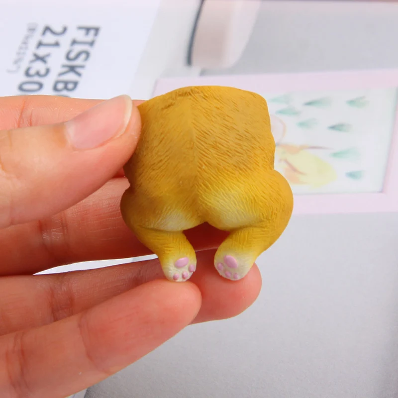 Милый 3D лежащий корги собака задница мультфильм животное креативные магниты на