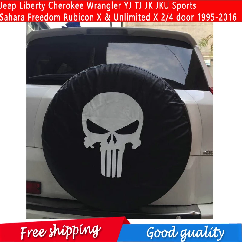Крышка запасной шины с логотипом для Jeep Liberty Cherokee Wrangler YJ TJ JK JKU Sports Sahara Freedom Rubicon X