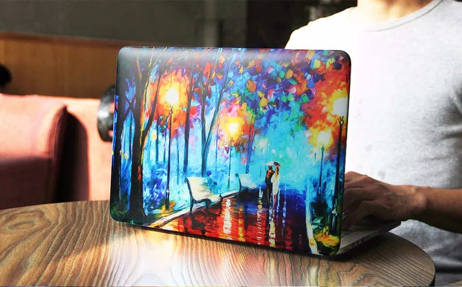 Природа Масляной Живописи Прозрачный Кристалл Для Apple Mac Macbook Pro 15 Крышка случая Macbook Pro 13 15 Дюймов С Retina Display A1502