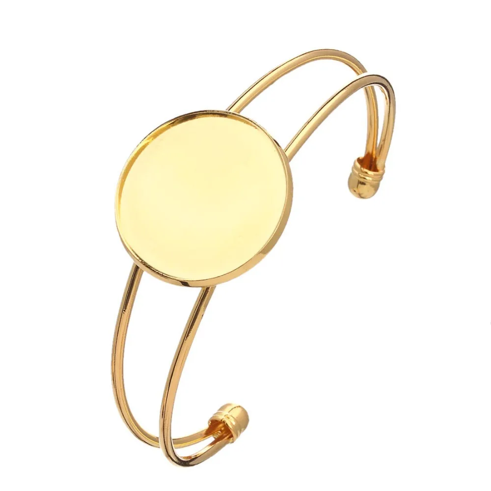 Подходит для браслетов 25 мм медная основа винтажный Круглый браслет