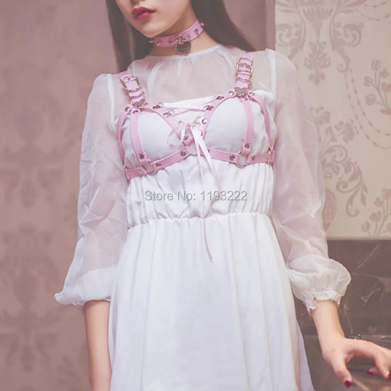 Ретро-Бюстгальтер ручной работы в стиле панк готический корсет с эффектом пуш-ап